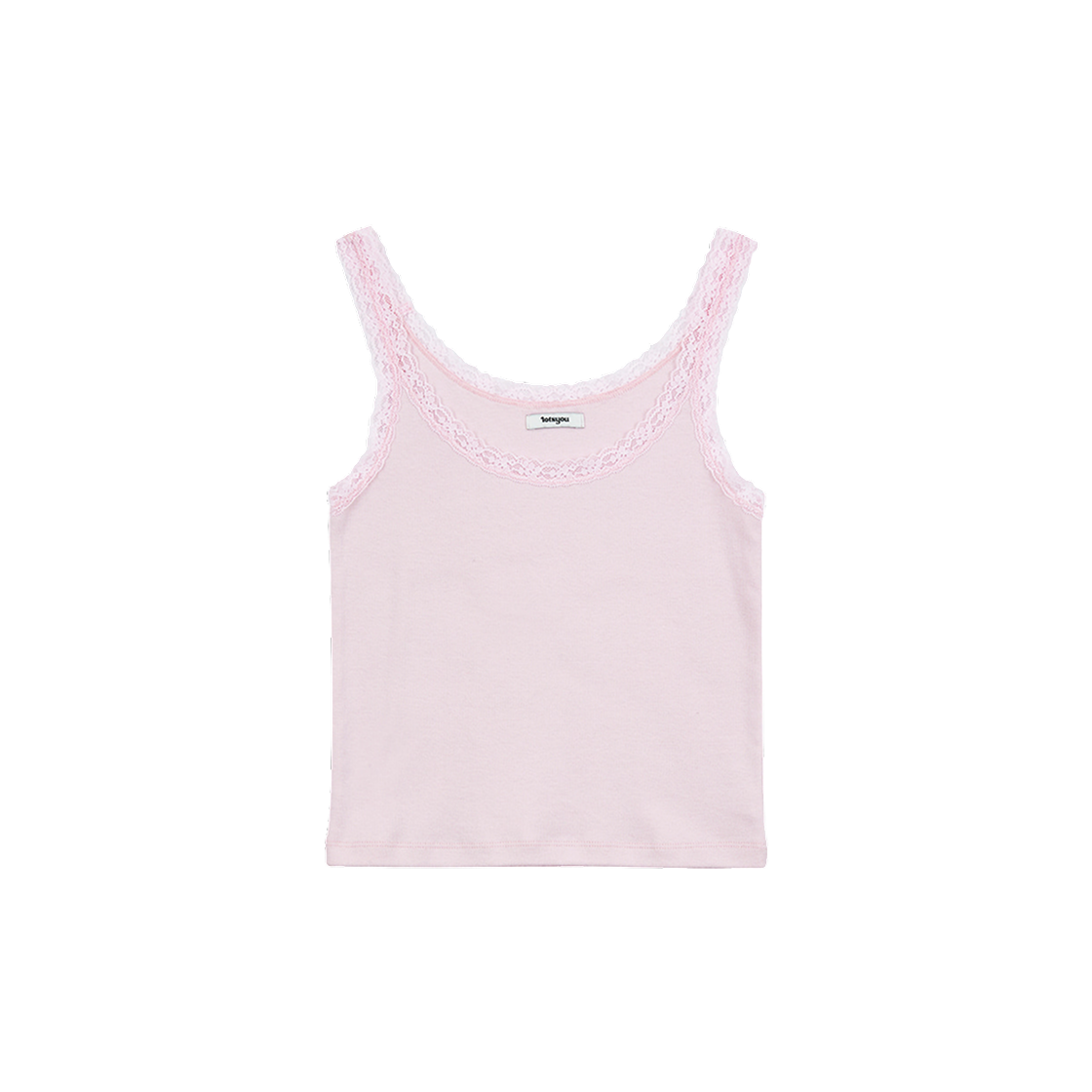 라츠유 러브 레이스 슬리브리스 라이트 핑크(LOTS YOU Love Lace Sleevelss Light Pink)