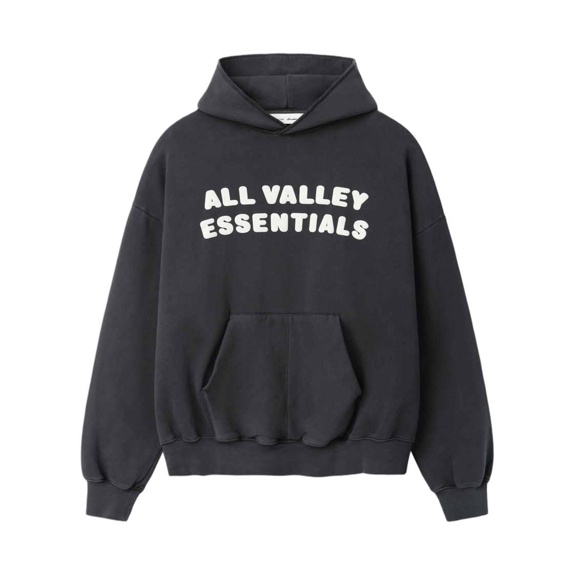 - Essentials 90s Hoodie Washed Iron Grey - 26SS