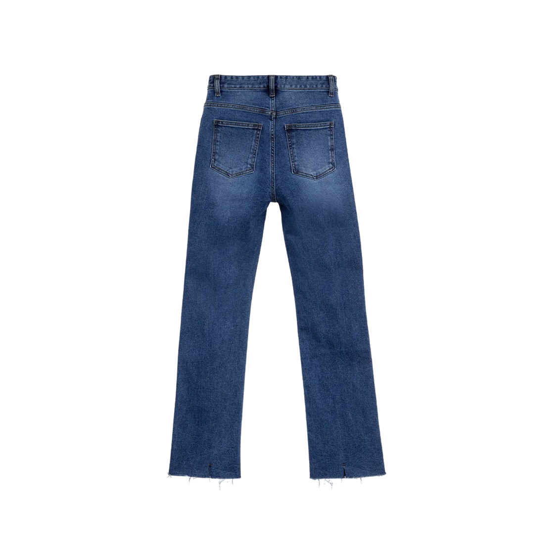라츠유 백 슬릿 슬림 스트레이트 데님(LOTS YOU Back Slit Slim Straight Denim) - 2
