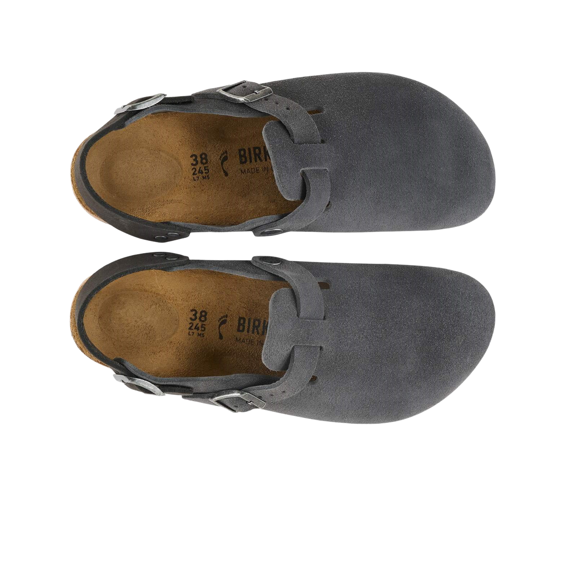 버켄스탁 토키오 스웨이드 레더 차콜 - 내로우(Birkenstock Tokio Suede Leather Charcoal - Narrow) - 2