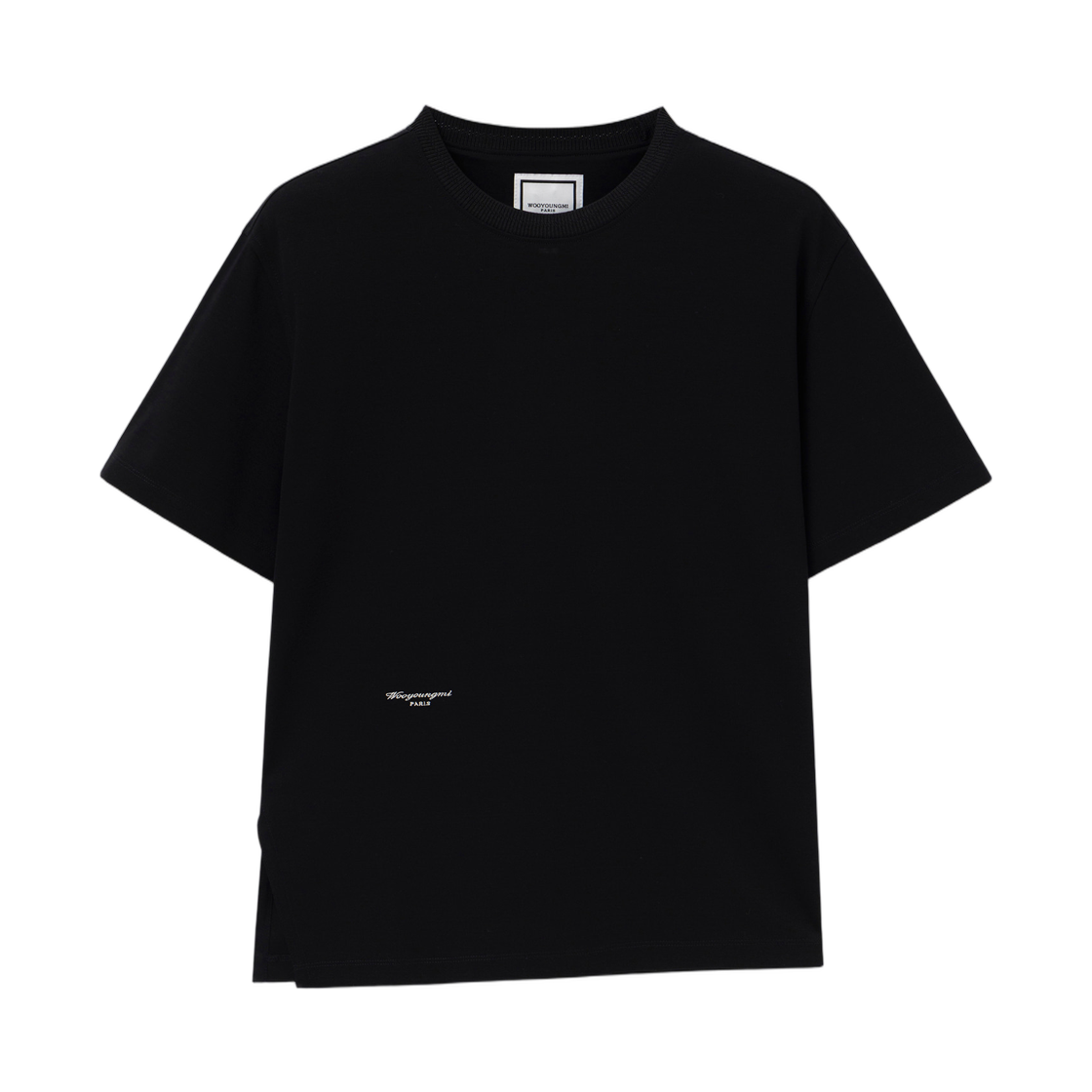 M263TS03715B (W) Wooyoungmi Side Slit T-Shirt Black - 26FW