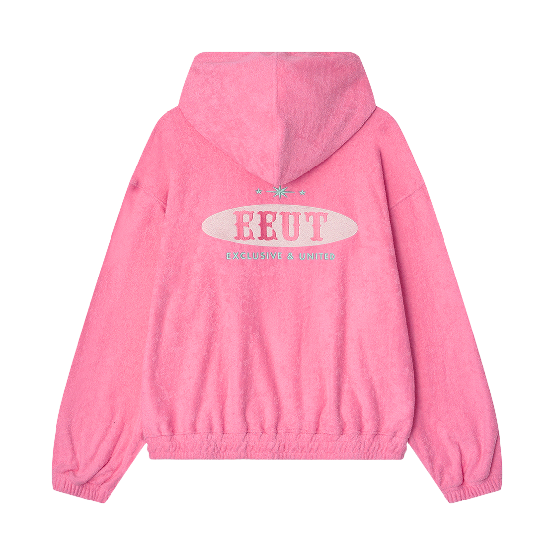 이우트 테리 후드 집업 핑크(EEUT Terry Hooded Zip-Up Pink) - 2