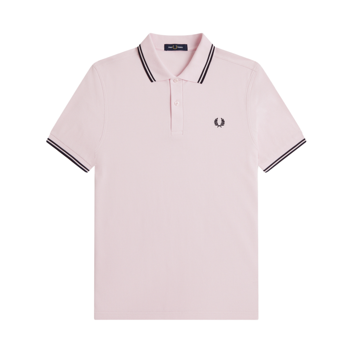 프레드페리 M3600 트윈 팁 프레드페리 셔츠 아이스핑크 네이비(Fred Perry M3600 Twin Tipped Fred Perry Shirt Ice Pink Navy)