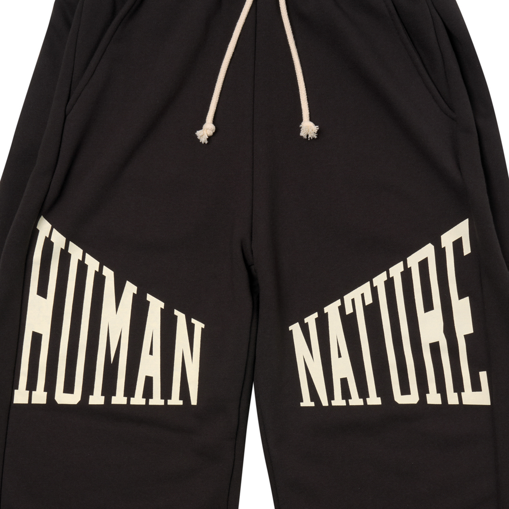 아모우 휴먼 네이처 스웻 팬츠 블랙(AMOU Human Nature Sweat Pants Black) - 3
