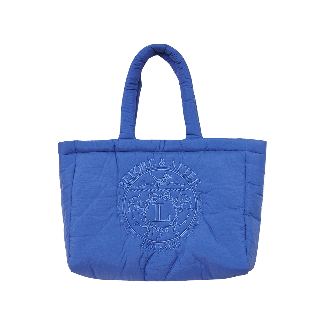 라츠유 페어리 테일 패딩 빅백 블루(LOTS YOU Fairy tale Padding Big bag Blue)