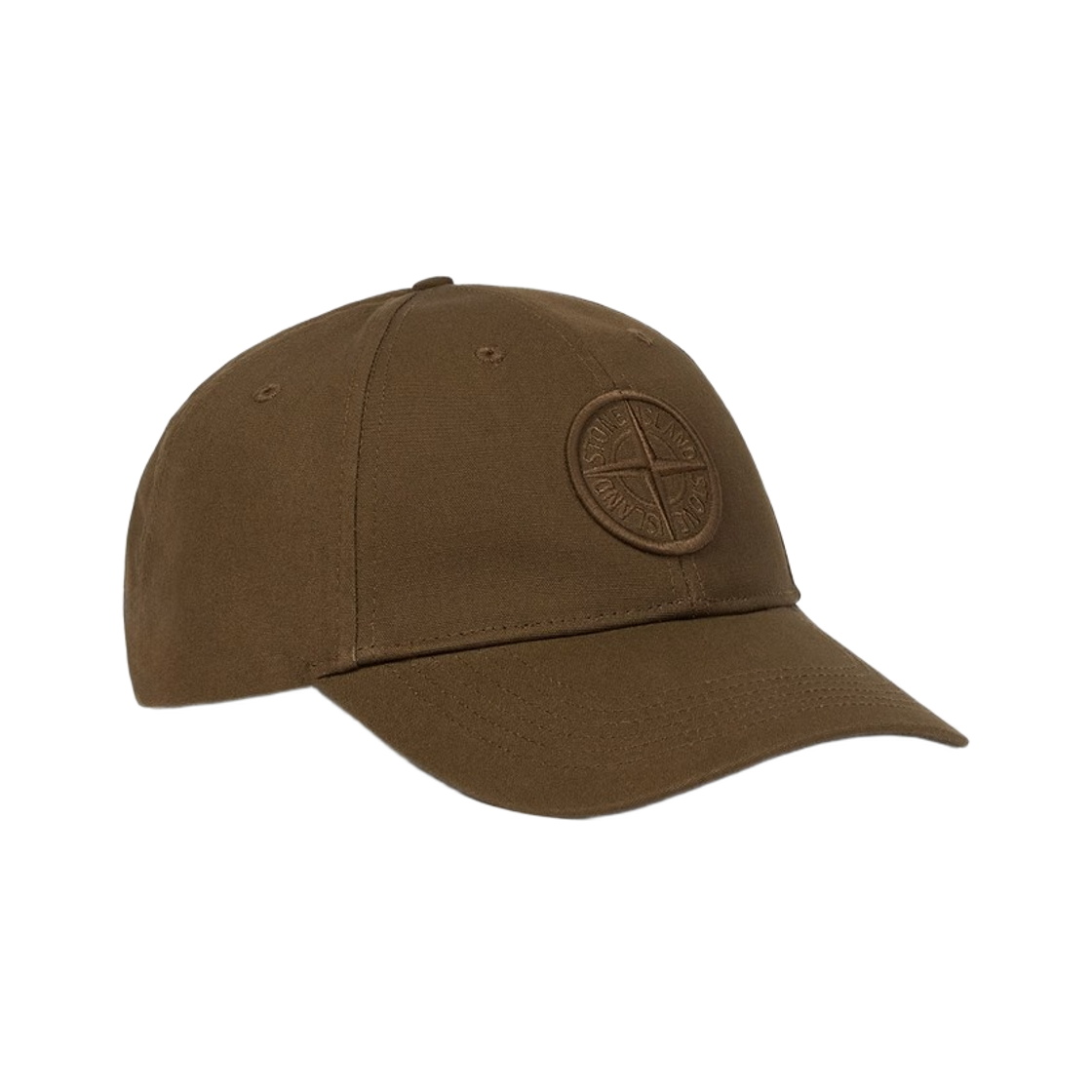 L2S1591000-13S0248-V0054 Stone Island 9100013 Cotton Reps Baseball Cap with Compass Embroidery Military Green - 26FW