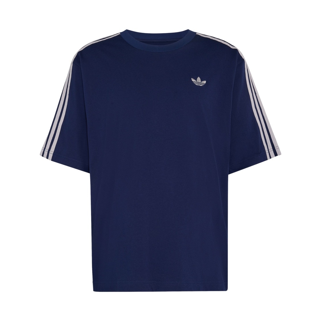 KS7414 Adidas Adicolor 3-Stripes Oversized T-Shirt Night Indigo - KR Sizing