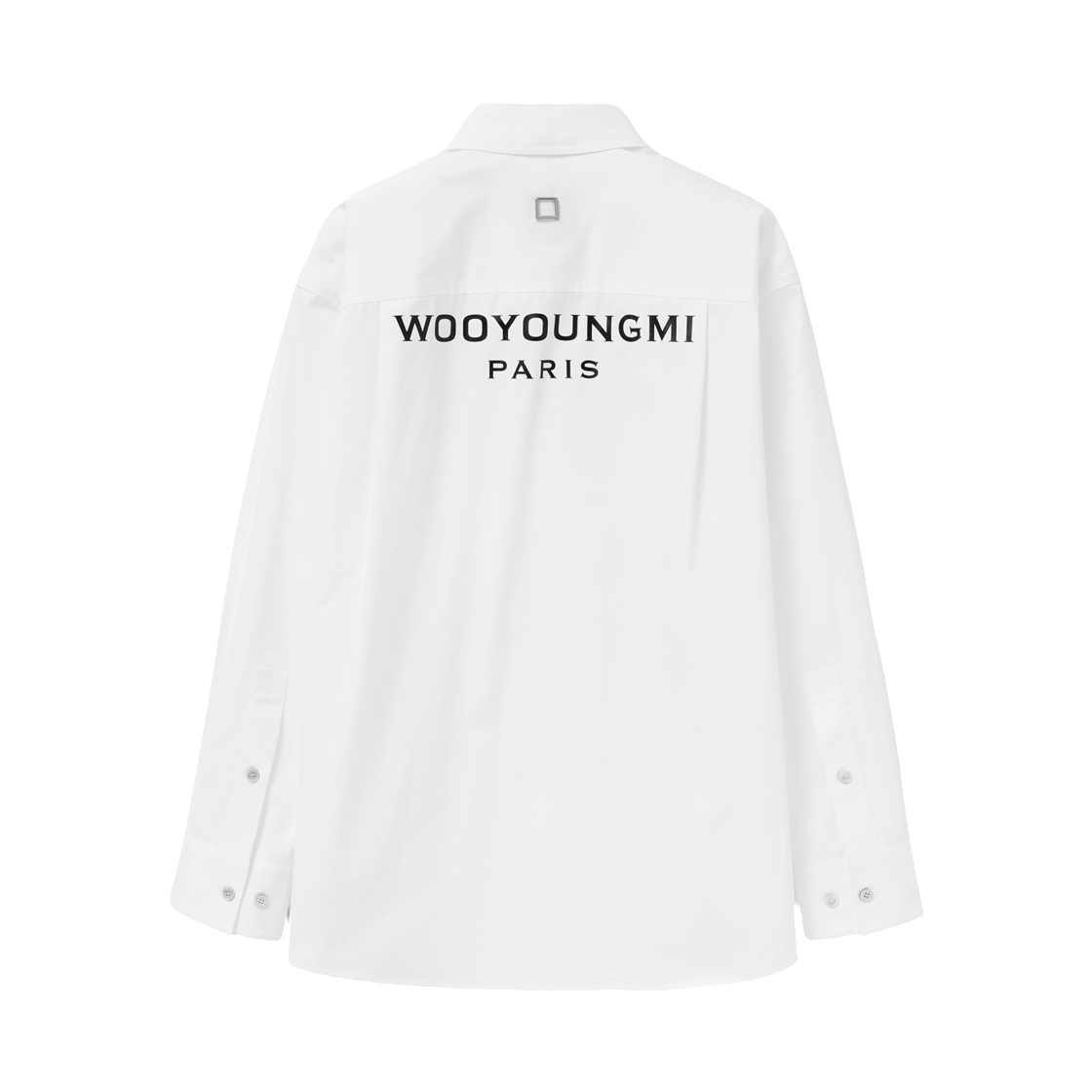 M261SH07815W (W) Wooyoungmi Cotton Back Logo Shirt White - 26SS
