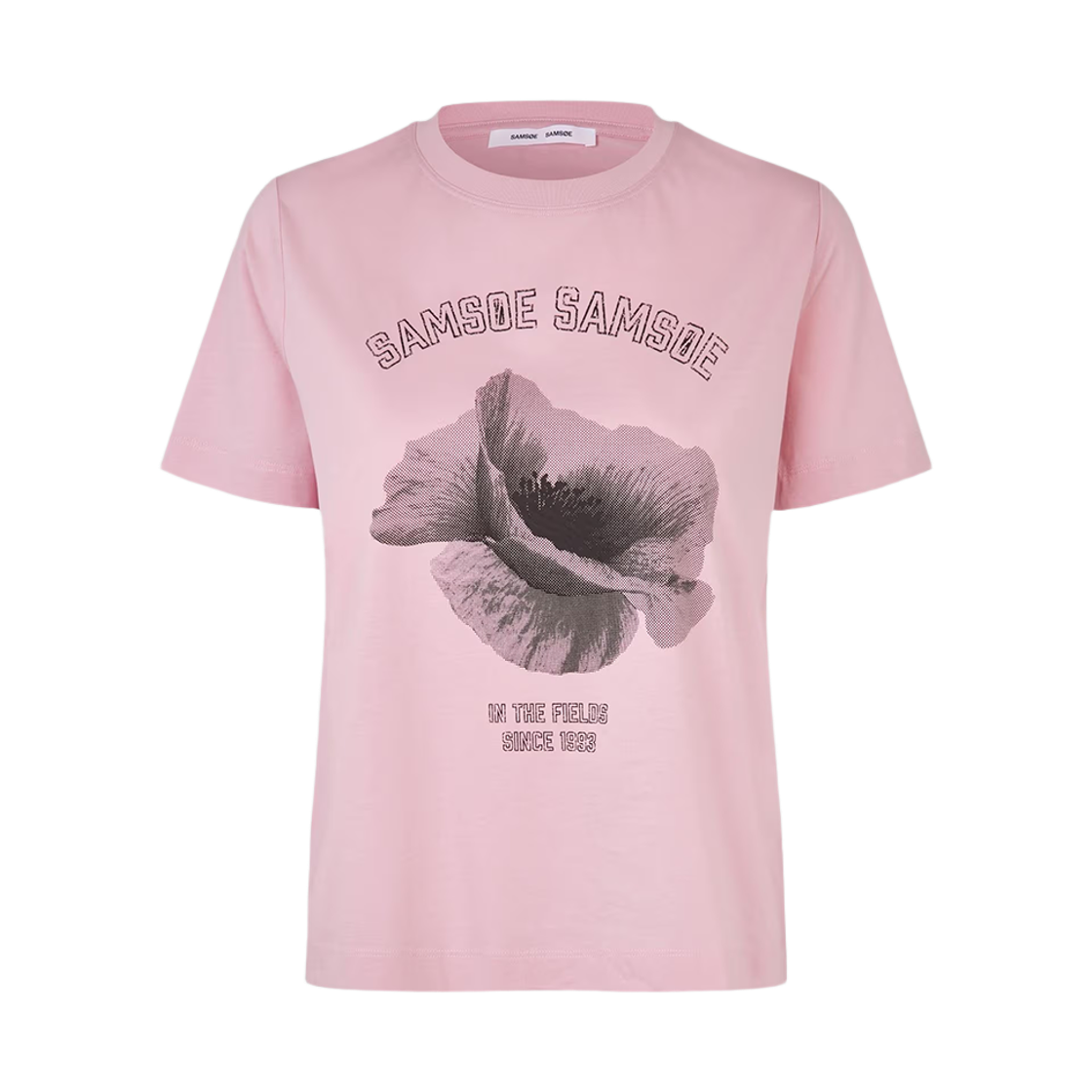 샘소이 샘소이 우먼 사카미노 숏슬리브 티셔츠 모브 필즈 - 26FW(Samsoe Samsoe Women Sacamino SS T-Shirt Mauve Fields - 26FW) - 1