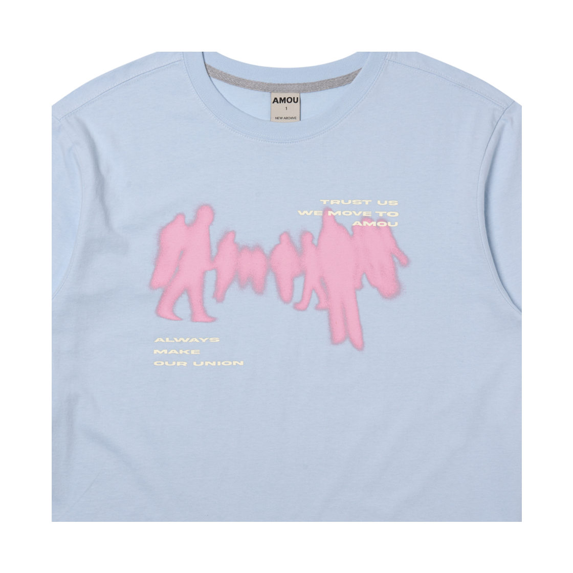 아모우 크라우드 롱슬리브 베이비 블루(AMOU Crowd Long Sleeve Baby Blue) - 3
