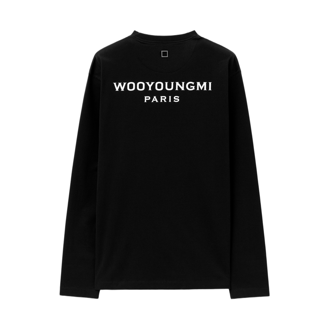 W261TS21713B Wooyoungmi Long Sleeve Back Logo T-Shirt Black - 26SS