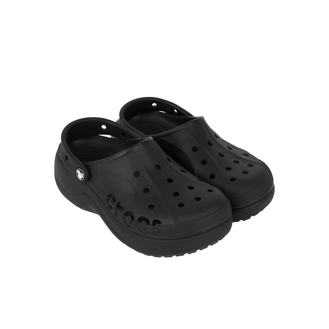 (W) 크록스 바야 플랫폼 클로그 블랙((W) Crocs Baya Platform Clog Black) - 4