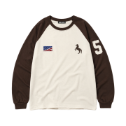 NICKELHOUSE DONKEY RAGLAN LONG SLEEVE BROWN