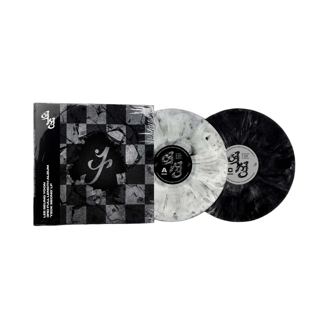 - Lee Seung Yoon 3rd Album Yeok Seong LP White Black Marble (2LP)
