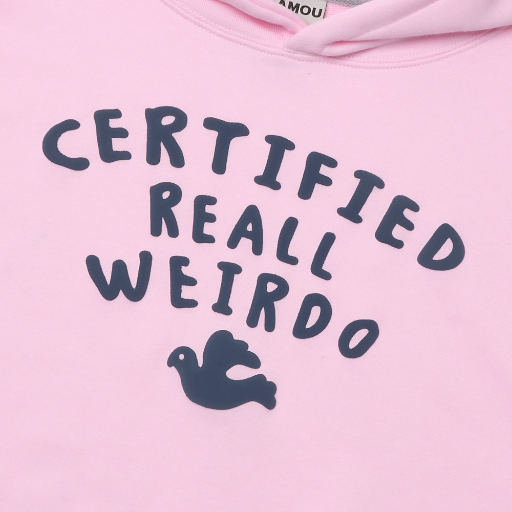 아모우 윌도 후디 핑크(AMOU Weirdo Hoodie Pink) - 3