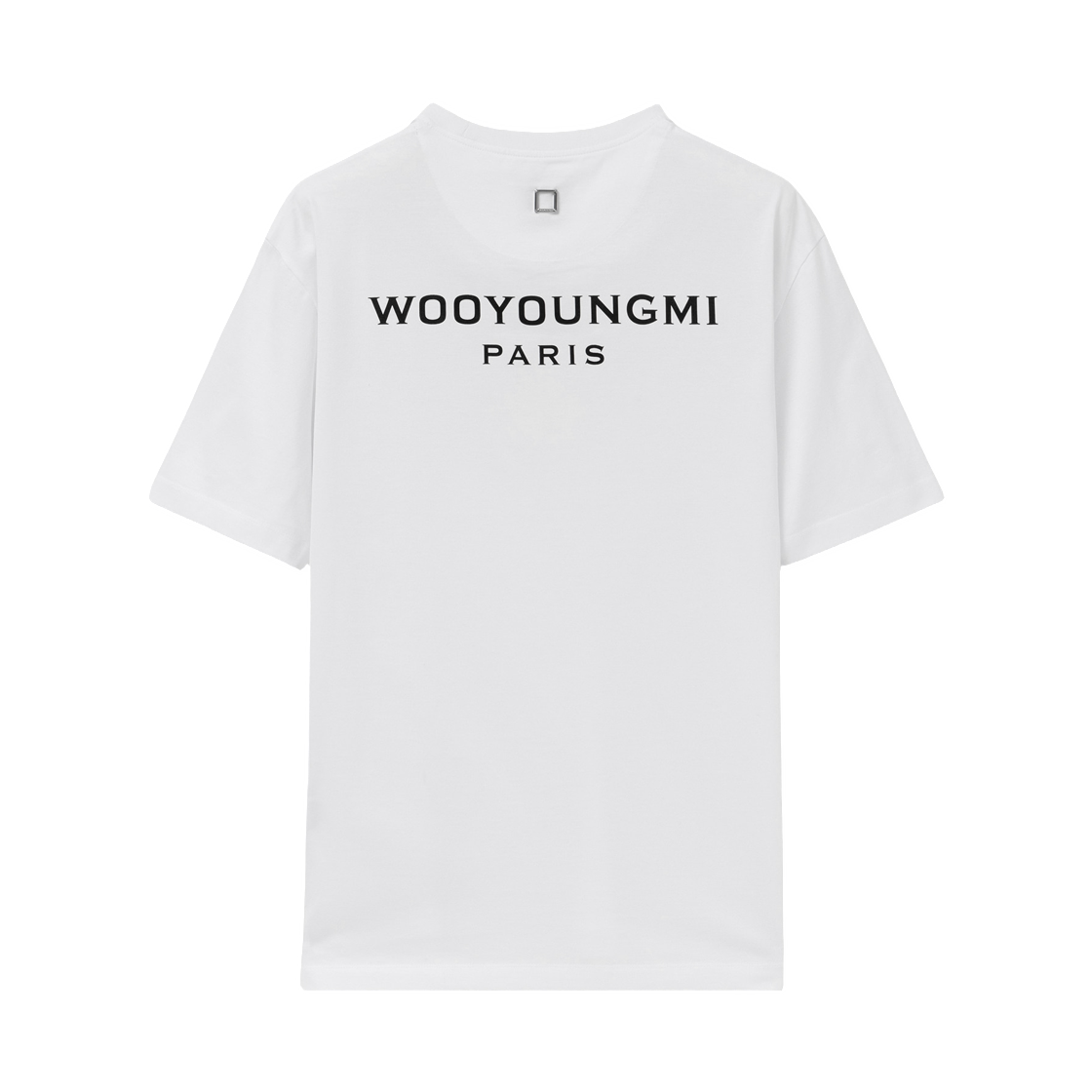 W261TS07601W Wooyoungmi Cotton Back Logo T-Shirt White - 26SS