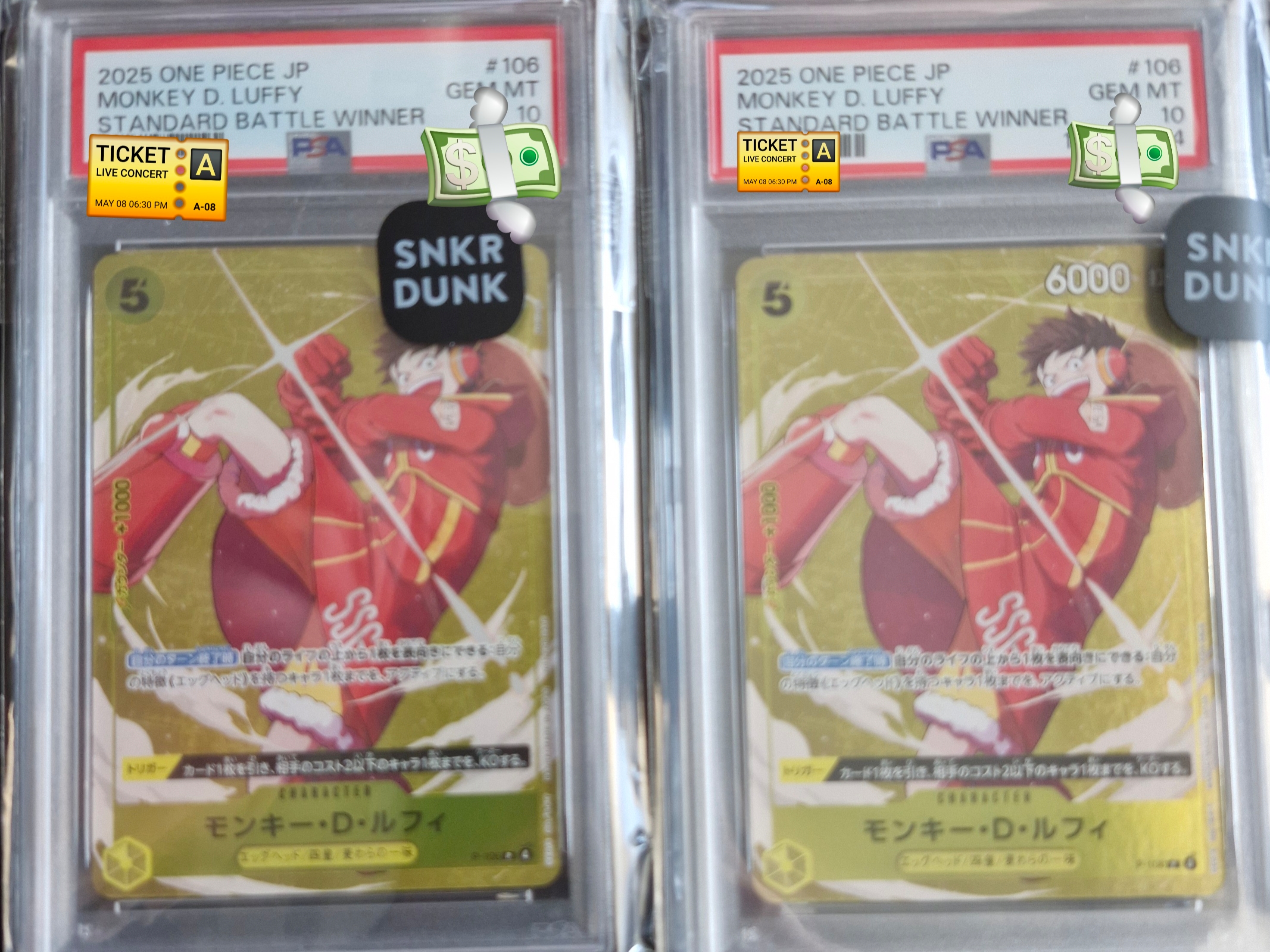 One Piece TCG Monkey D. Luffy P P-106 Promotion Card Standard Battle December 2025 Victory Prize (Japanese Ver.) 착용 스타일
