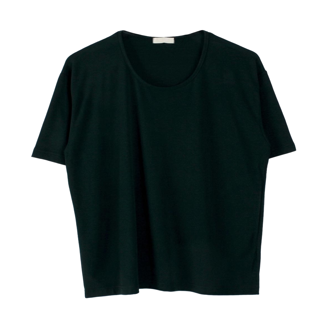 GC실크유넥-카키 GCLIP Silky U-Neck Spandex Short-Sleeved T-Shirt Khaki