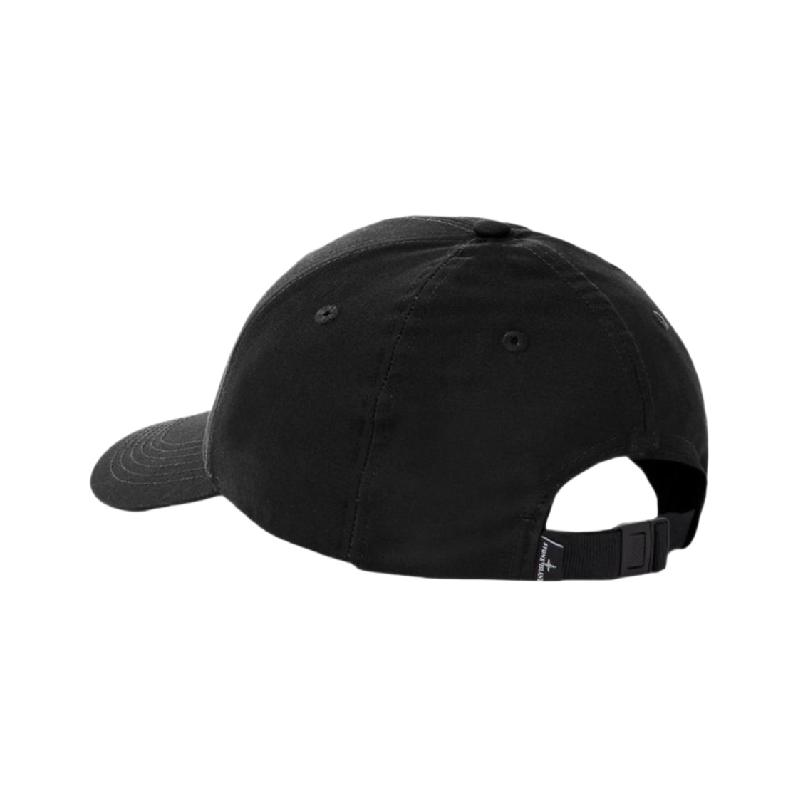 스톤 아일랜드 9100013 컴퍼스 자수 코튼 랩스 베이스볼 캡 블랙 - 26FW(Stone Island 9100013 Cotton Reps Baseball Cap with Compass Embroidery Black - 26FW) - 2