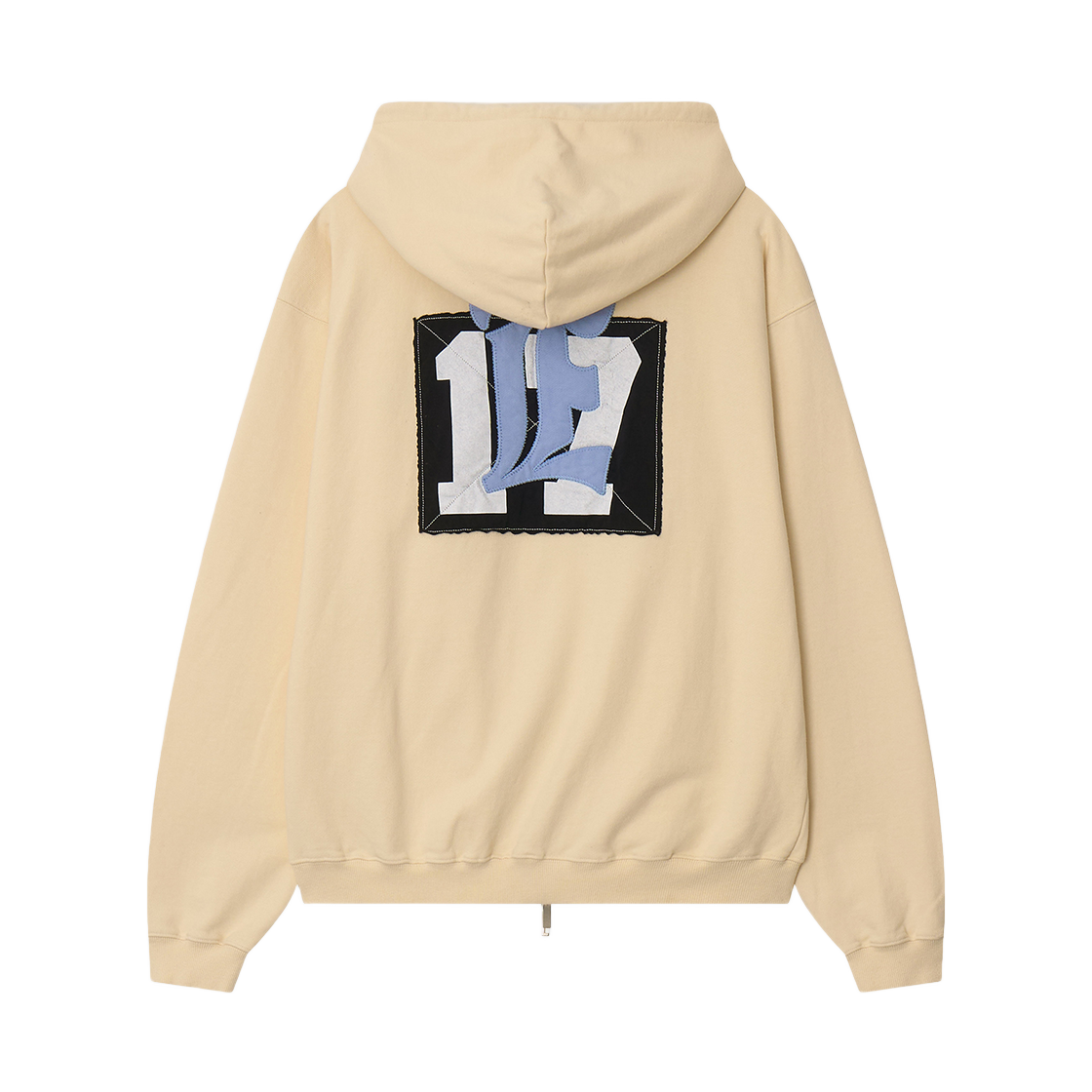 이우트 패치 스웻 집업 크림(EEUT Patch Sweat Zip-Up Cream) - 2