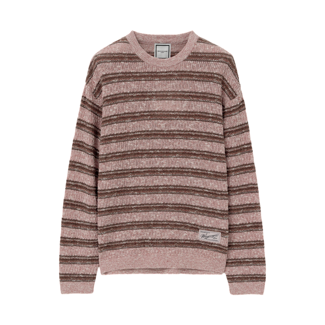 W261KN10530P Wooyoungmi Stripe Sweater Pink - 26SS