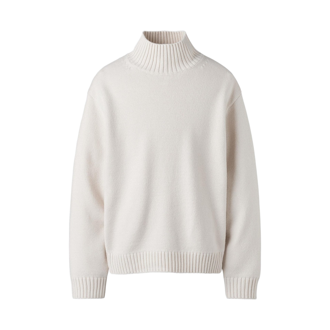 479733-01 Uniqlo C Low Gauge High Neck Sweater Off White