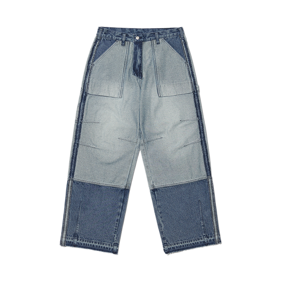 NMWF52DP03WNV NOMANUAL Reversed Carpenter Denim Pants Washed Navy