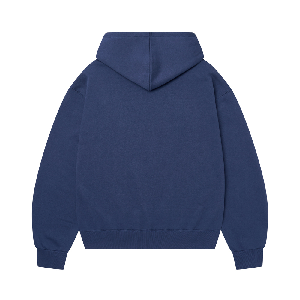 아모우 몰리 레터링 후디 블루(AMOU Molly Lettering Hoodie Blue) - 2