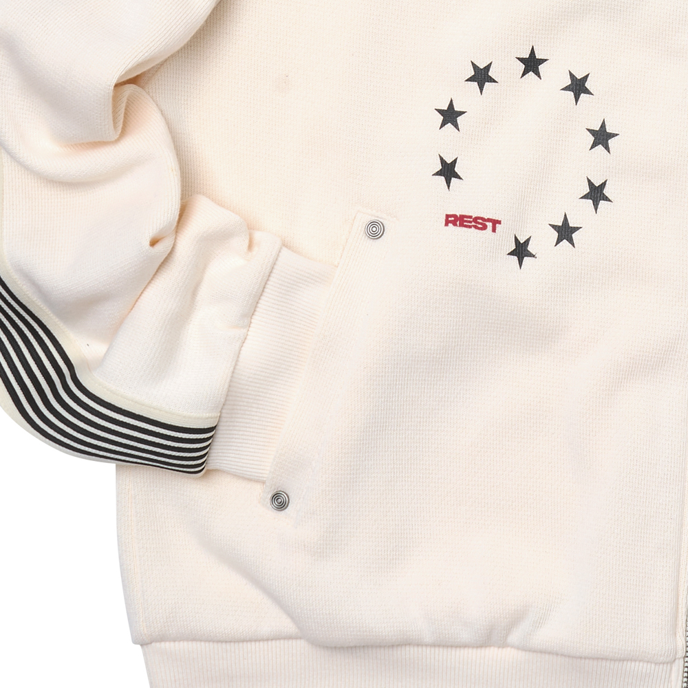 아모우 홀스 트랙 자켓 크림(AMOU Horse Track Jacket Cream) - 4