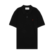 [25% 쿠폰] AMI de Coeur Polo Shirt Black