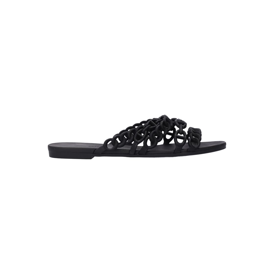 ITIHWBEW59RP Hermes Rivage Chandal Sandals in Noir