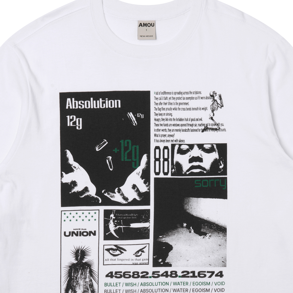 아모우 12 그램 롱슬리브 화이트(AMOU 12 gram Long Sleeve White) - 3