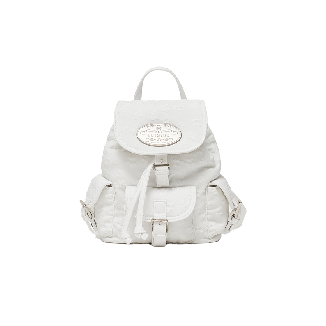라츠유 노스텔지아 츄비 백팩 화이트(LOTS YOU Nostalgia chubby Backpack White) - 1