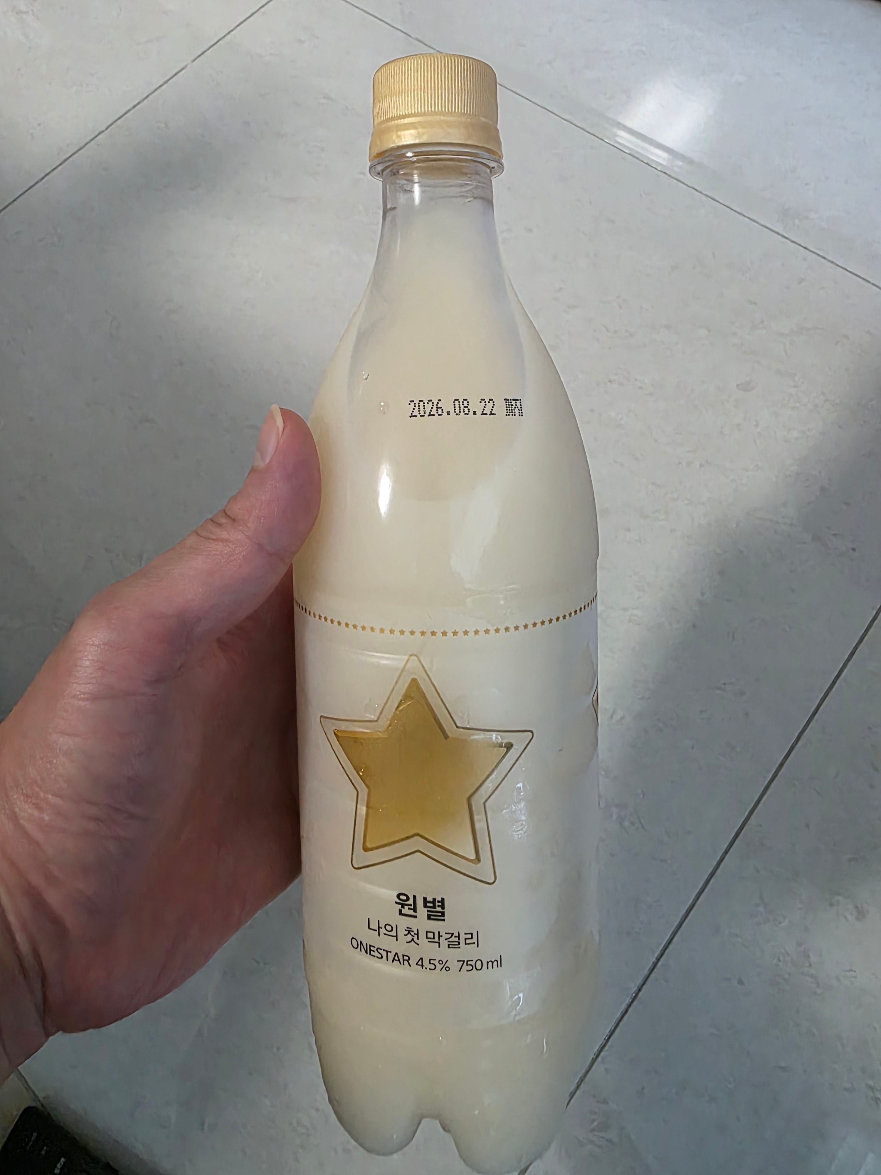 BSM Brewery Fresh Makgeolli One Star 750ml 5 Btl. 착용 스타일 - 1