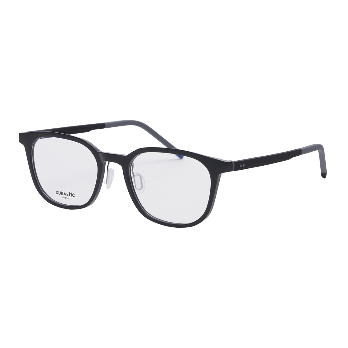 알로아이웨어 [DURASTIC] DRG5603 0909M 웰링턴 스퀘어 실리콘 안경테 블랙(ALO EYEWEAR DRG5603 0909M Wellington Square Silicone Glasses Frame Black) - 2