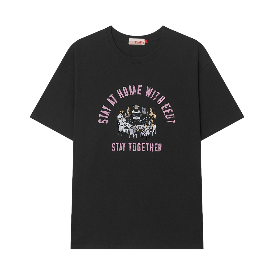 이우트 스테이 투게더 티셔츠 차콜(EEUT Stay Together T-Shirt Charcoal)