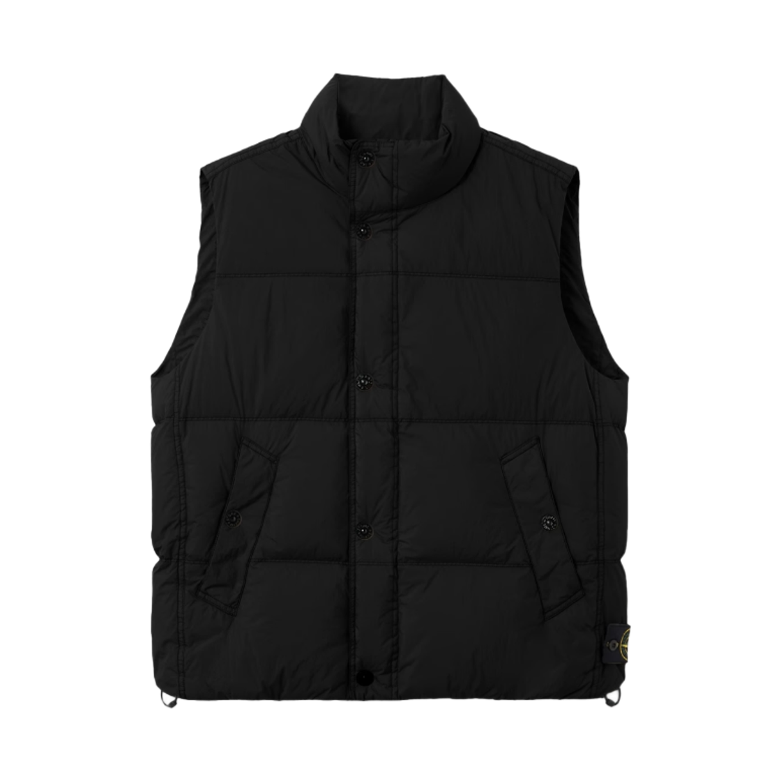L2S15G1000-10S0A23-V0029 Stone Island G100010 Crinkle Reps NY Wind Resistant Down Vest with Anti Drop Black - 26FW
