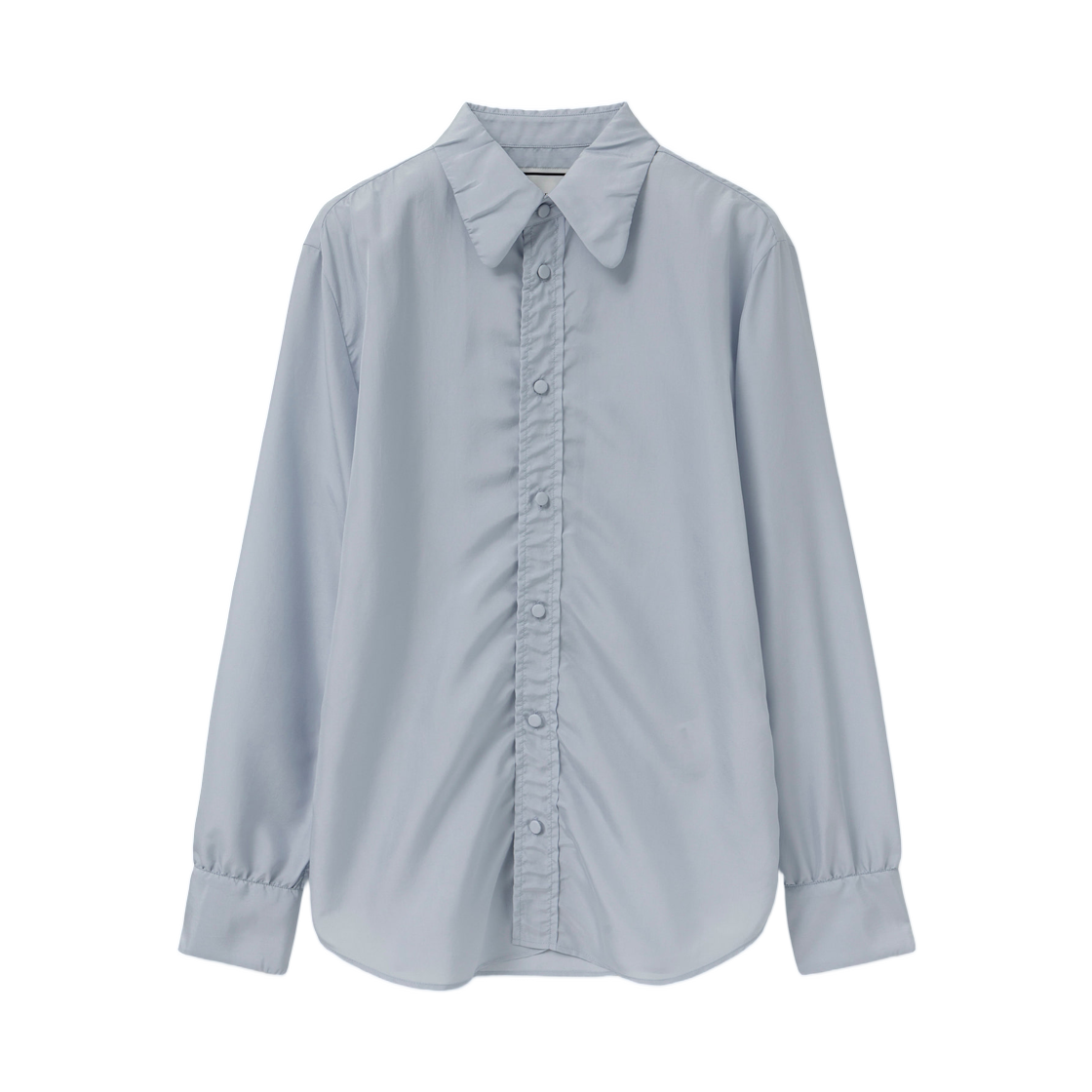 M261SH05829L (W) Wooyoungmi Draped Shirt Blue - 26SS