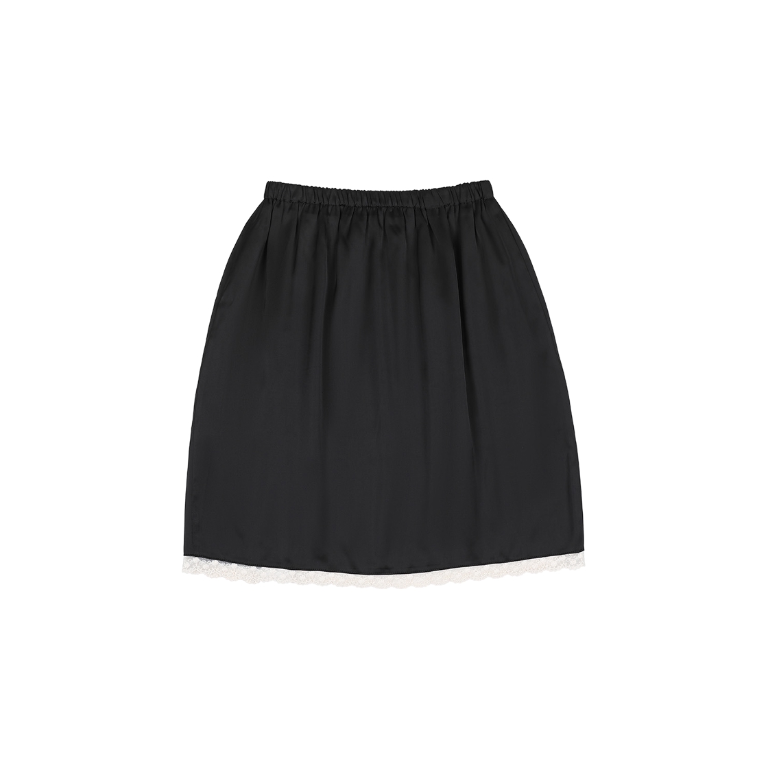 라츠유 알리사 새틴 스커트 블랙(LOTS YOU Alyssa Satin Skirt Black) - 2