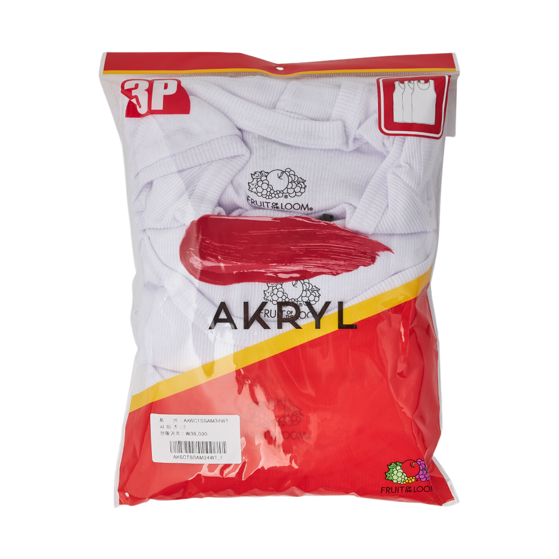 아크릴 프루츠 아이콘 탱크 화이트 - 26FW(AKRYL Fruits Icon Tank White - 26FW) - 6