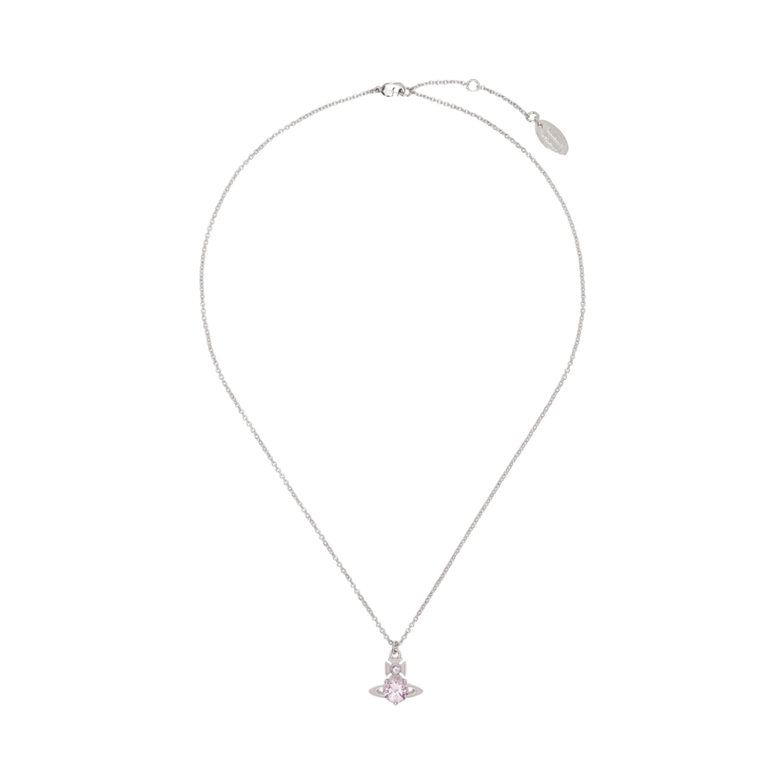 630203HP-02P703 (W) Vivienne Westwood Millie Pendant Necklace Platinum Pink