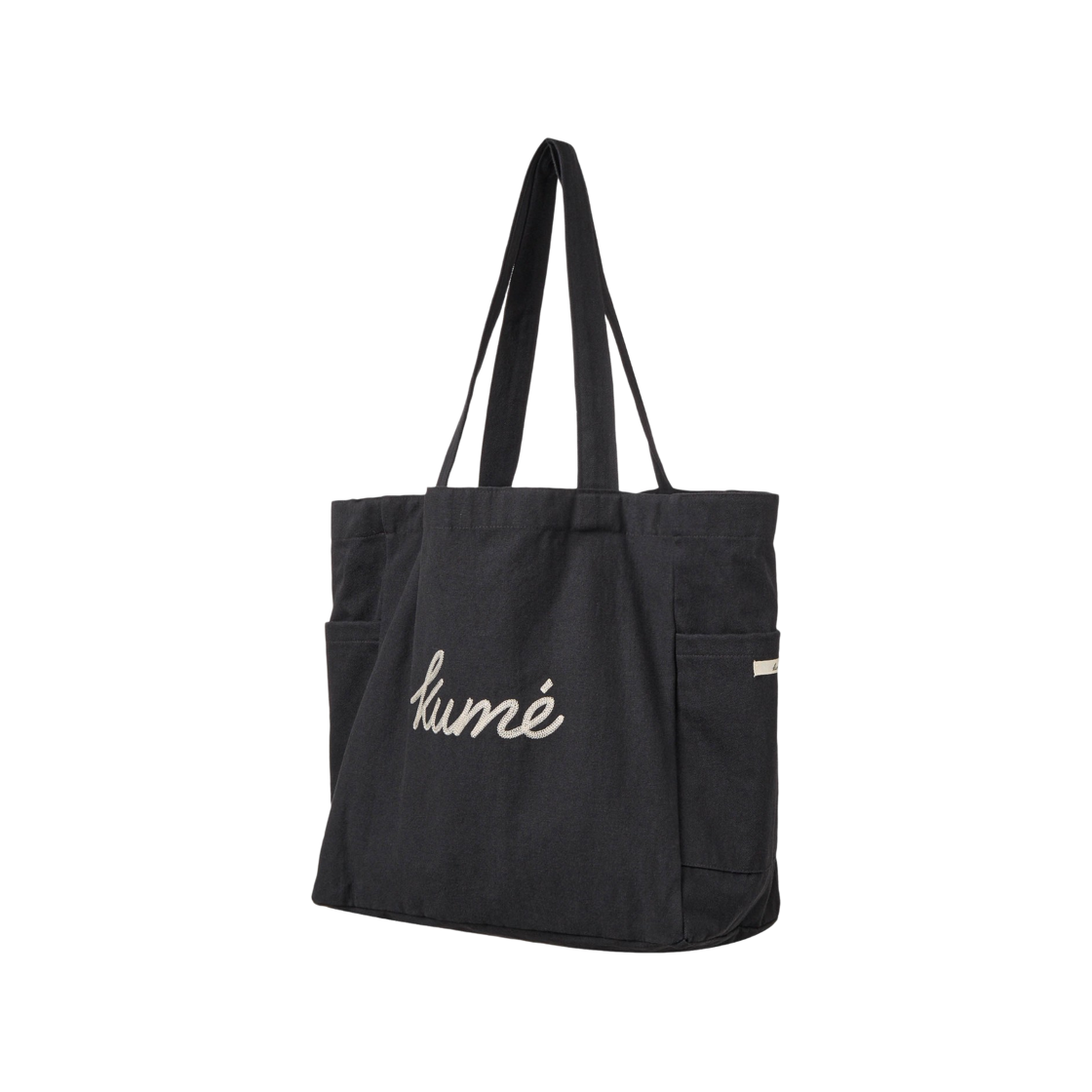 쿠메 로고 엠브로이더드 캔버스 백 네이비(KUME Logo Embroidered Canvas Bag - Navy) - 2