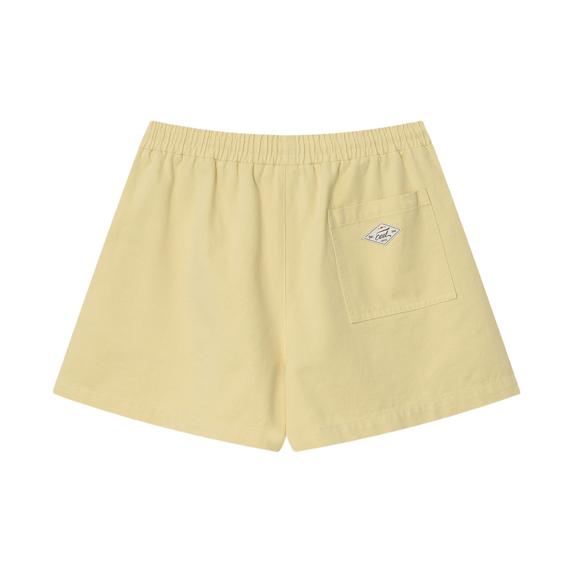 이우트 워시드 코튼 밴딩 쇼츠 옐로우(EEUT Washed Cotton Banding Shorts Yellow) - 2