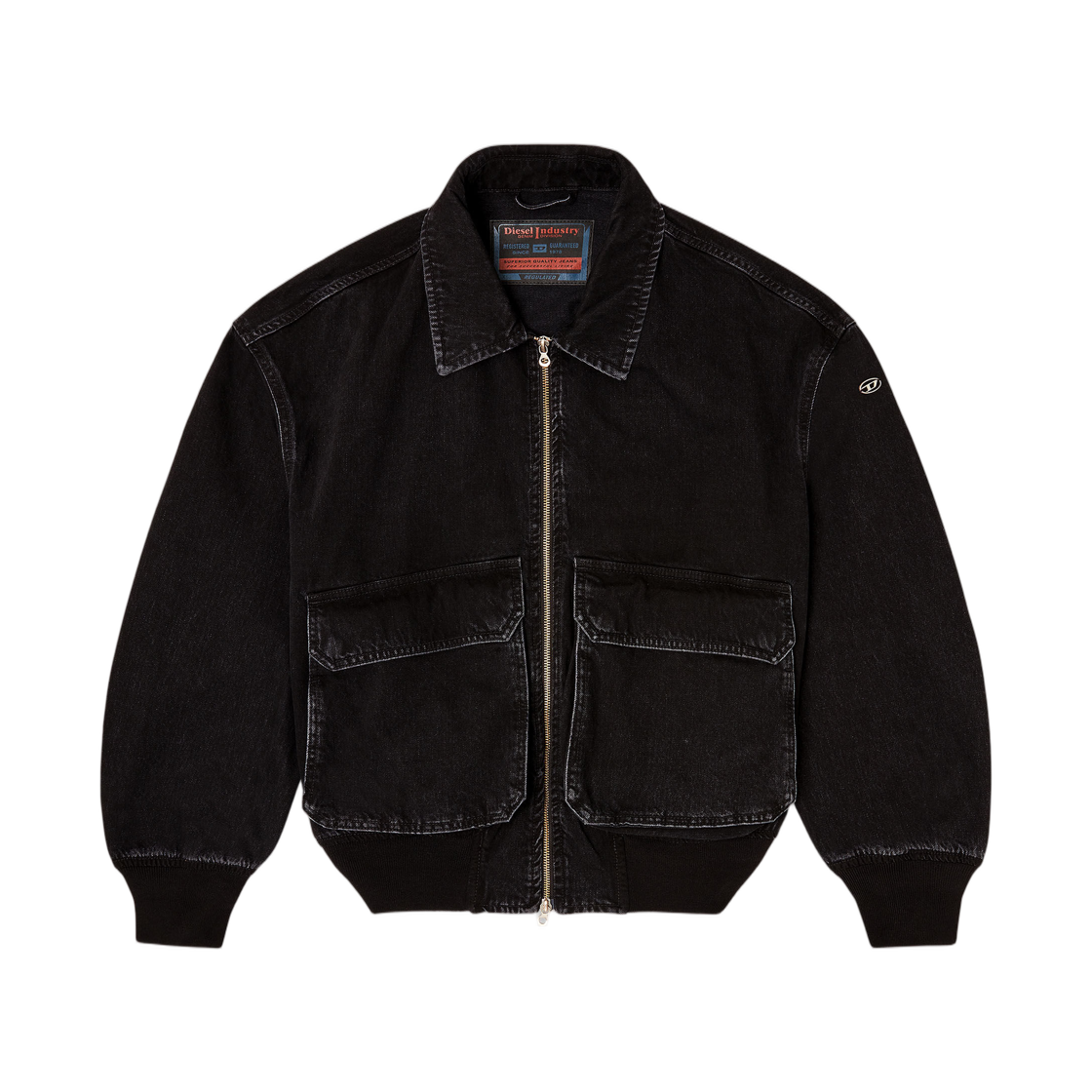 A157800BEBQ-02 Diesel Jacket In Denim Black