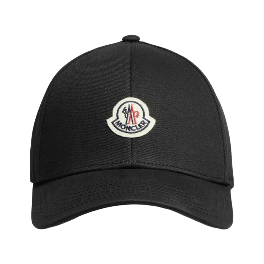 L2-091-3B00037-04863-999 Moncler Cotton Gabardine Baseball Cap Black - 26FW