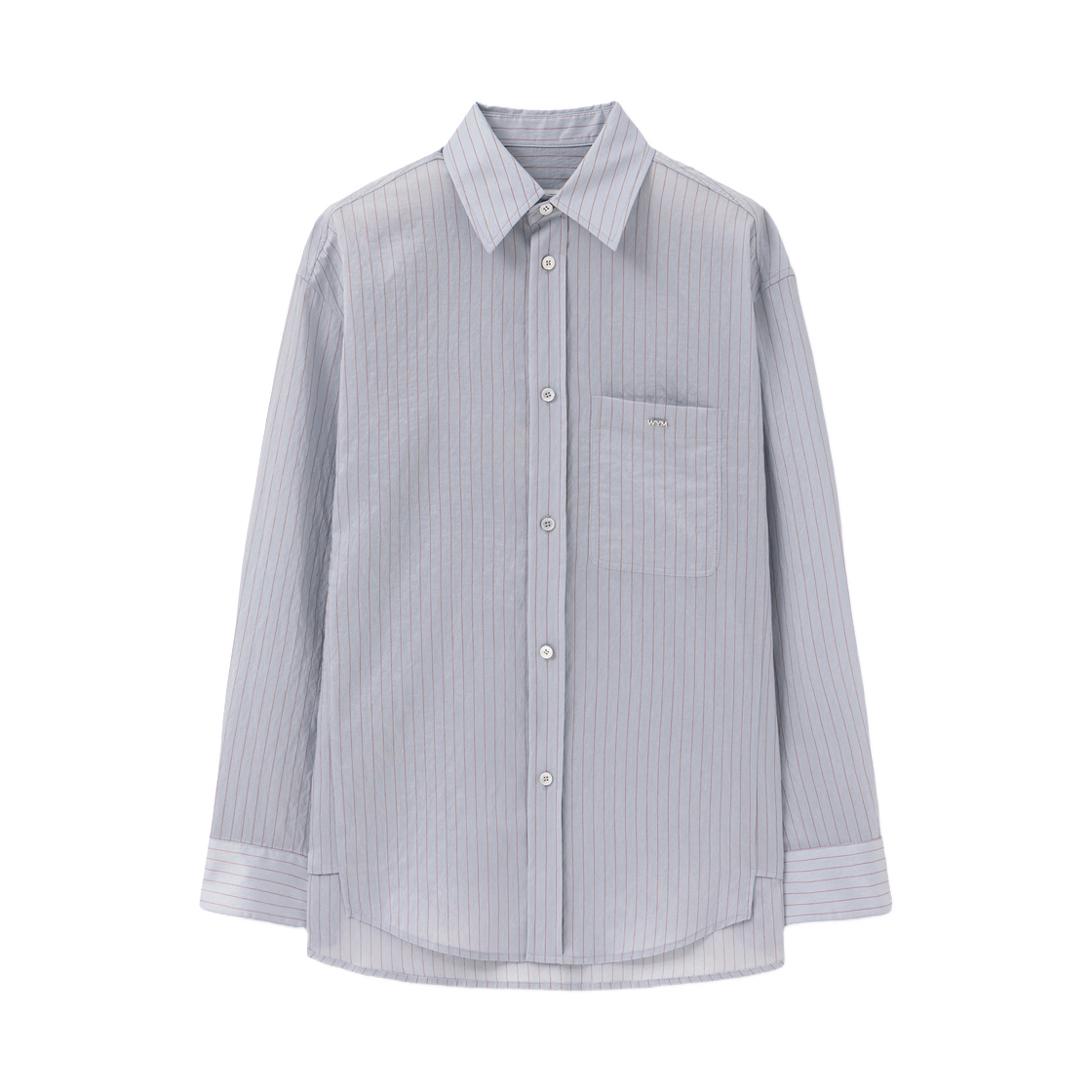 M261SH09856L (W) Wooyoungmi Sheer Stripe Shirt Blue - 26SS
