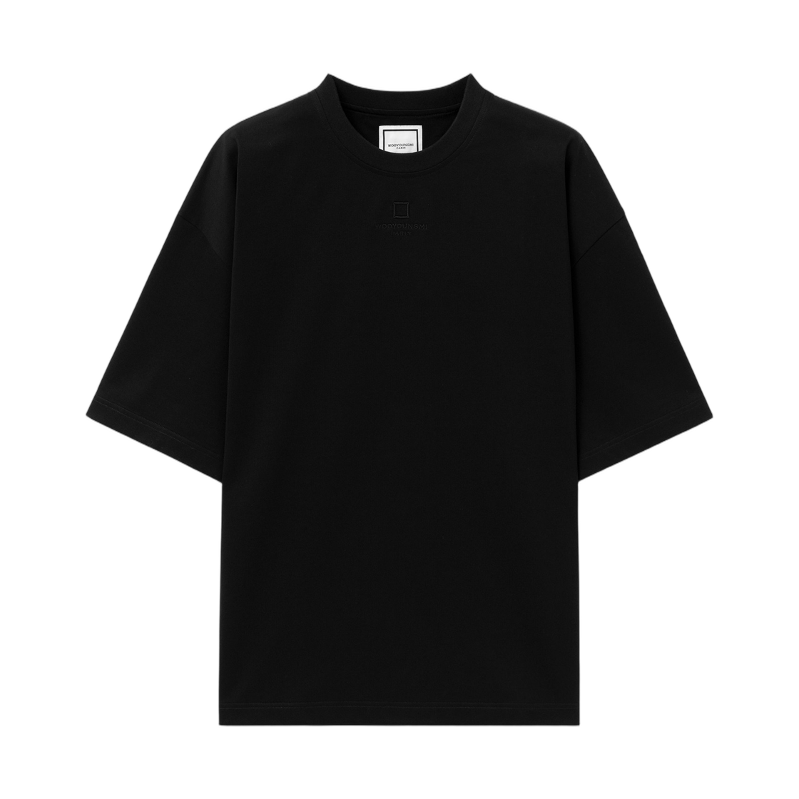 W263TS10718B Wooyoungmi Overfit Cotton T-Shirt Black - 26FW