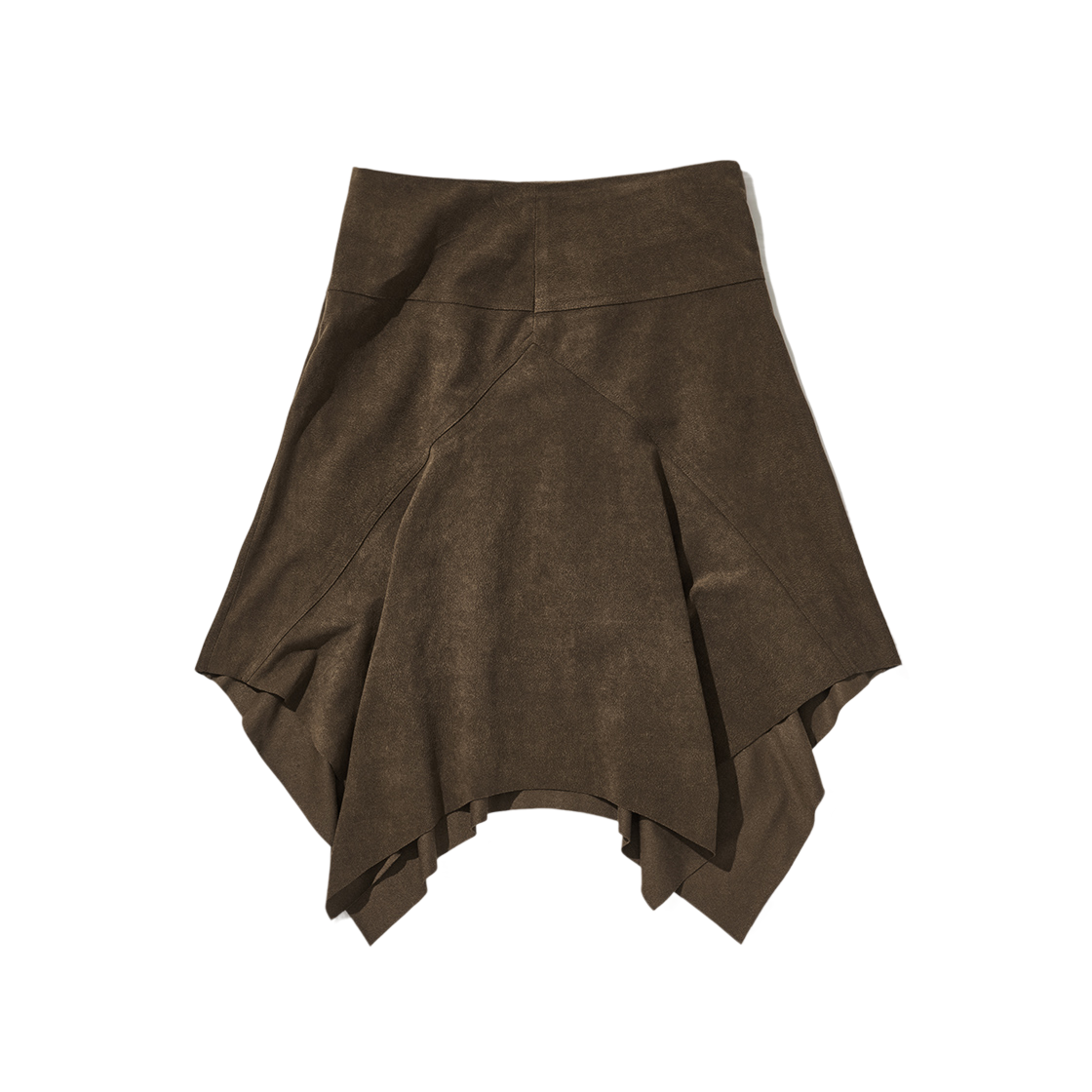 라츠유 모카 크림 스웨이드 스커트 브라운(LOTS YOU Mocca Cream Suede Skirt Brown)