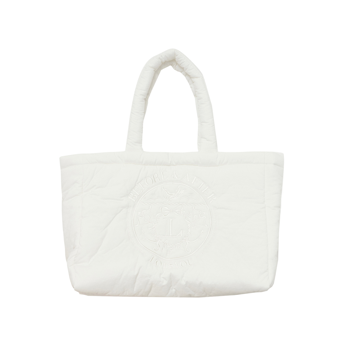 라츠유 페어리 테일 패딩 빅백 아이보리(LOTS YOU Fairy tale Padding Big bag Ivory)