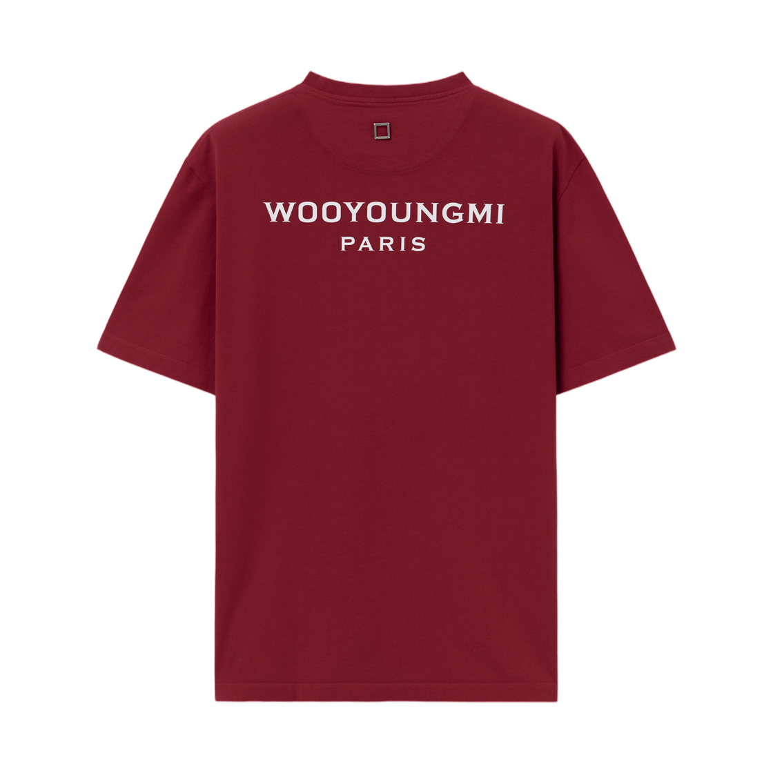 W263TS07790R Wooyoungmi Cotton Back Logo T-Shirt Red - 26FW